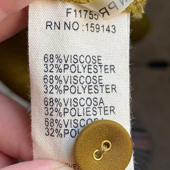 FRNCH Women's Collared‎ Long Sleeve Button Down Maxi Dress Size M - Picture 4 of 14